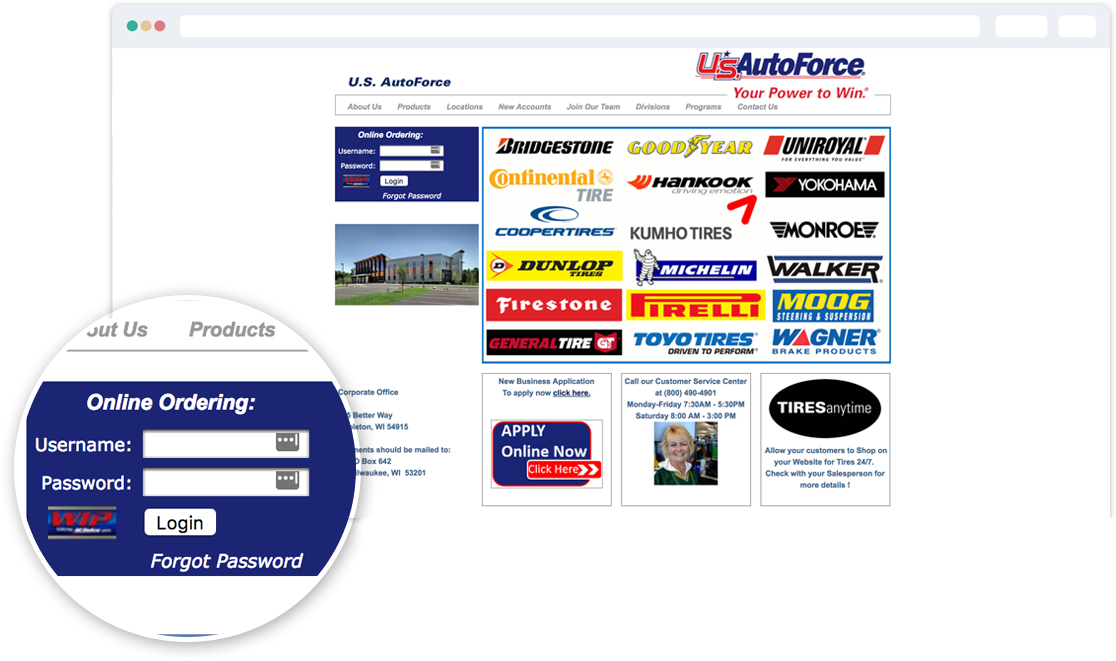 U.S. AutoForce Original Website