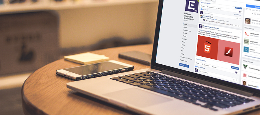 Photo of a laptop on a table