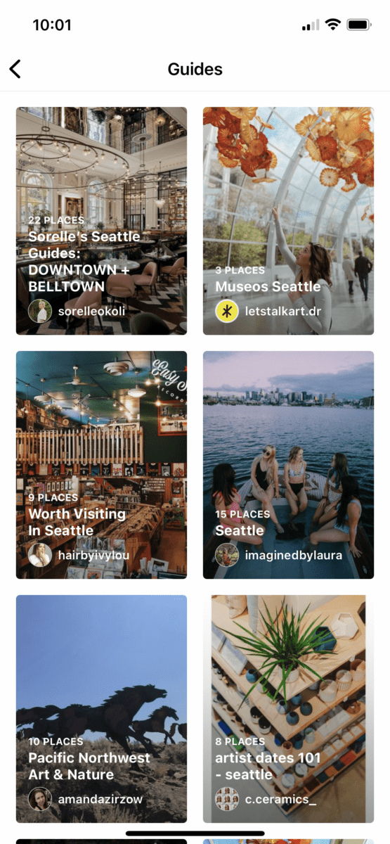 A list of related Instagram guides.
